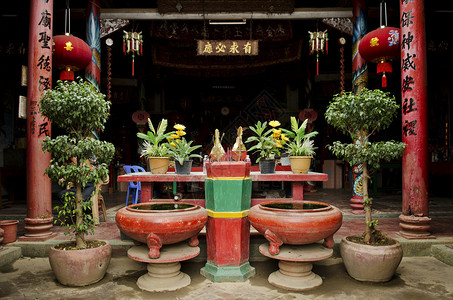 的寺庙在Battambangca图片