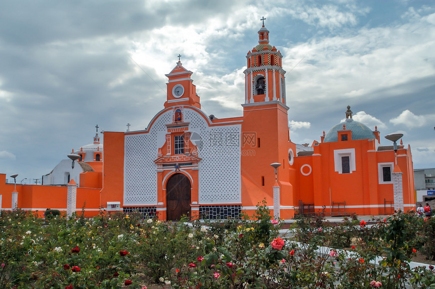 IglesiaHuejotzingo墨西图片