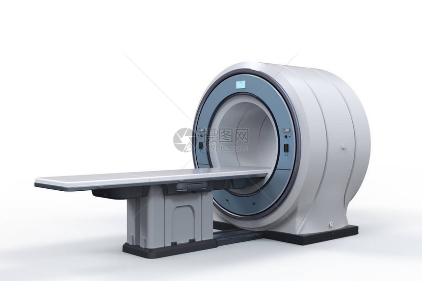 3d用于在白后腹骨上制造磁感应扫描机或磁共振图片