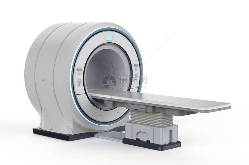 3d用于在白后腹骨上制造磁感应扫描机或磁共振图片