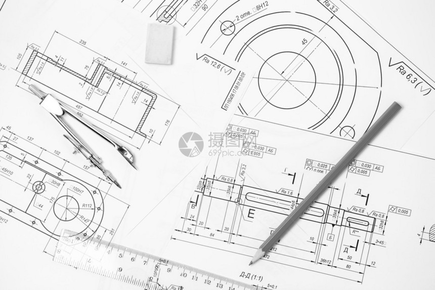 衡量和绘图工具及表格上图片