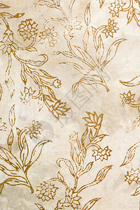 伽吉鲁壁纸带有抽象花朵的丝绸蜡染插画