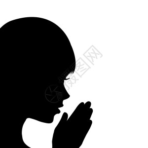 祈祷的少女图片