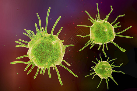 阿米巴寄生虫多彩背景上的人类致病微生物设计图片