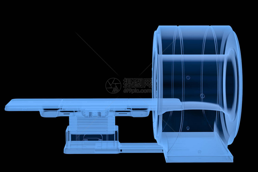 3d进行X射线有菌扫描机或磁共振图片
