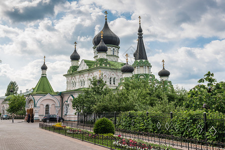 乌克兰东正教基辅教区的东正教修道院背景图片