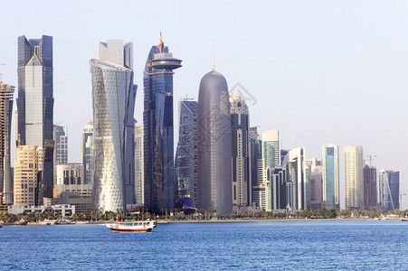 在卡塔尔多哈达夫纳地区塔台数量不断增加的阴影下如何跳跃20背景图片