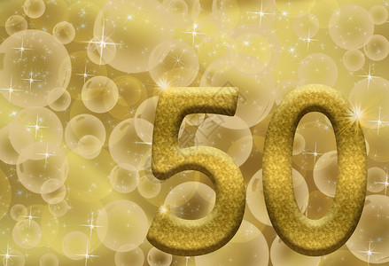 50号金色泡沫背景背景图片