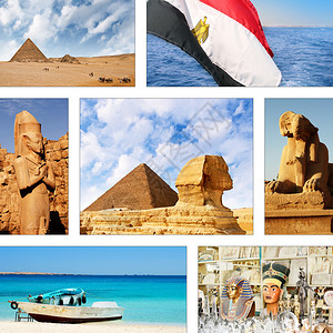 埃及旅游景点的集合图片