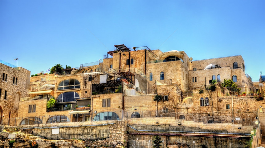 以色列耶路撒冷老城犹太区的建筑图片