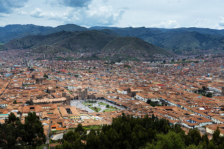 秘鲁南美洲的库斯科市之景图片