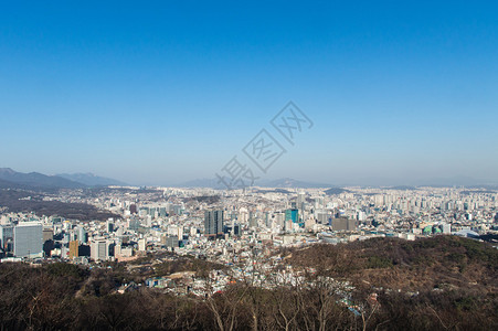 韩国首尔全景图片