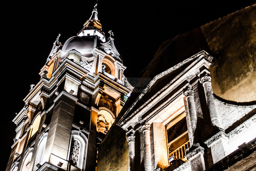 卡塔赫纳大教堂和锡格罗哥伦比亚圣殿CathertaCartadeI图片