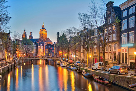 荷兰阿姆斯特丹背景图片