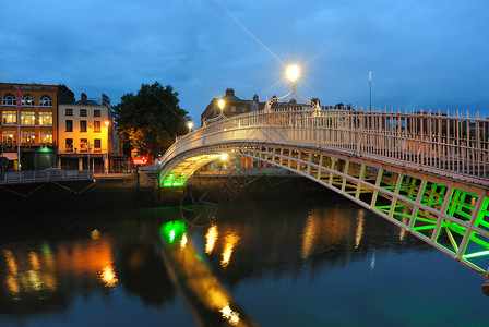 爱尔兰都柏林利菲河对面图片