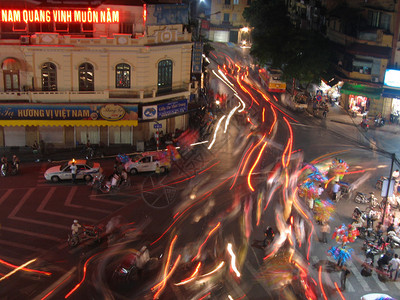 越南首都河内街头生活图片