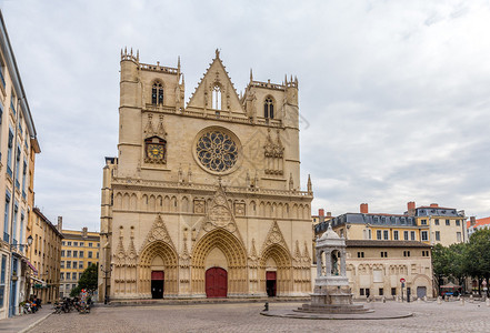 Cathedrale法国里昂圣JeanBaptisted图片