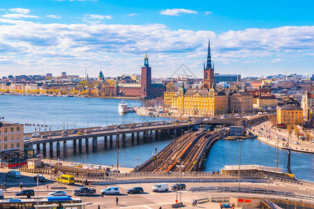 瑞典斯德哥尔摩市天线的A高清图片