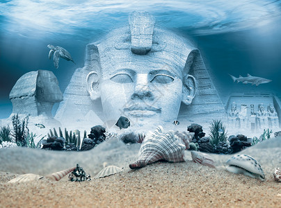 水下古埃及地标图片