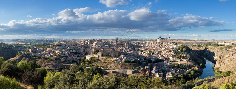 西班牙欧洲托莱多古城西班牙托莱多高分背景图片