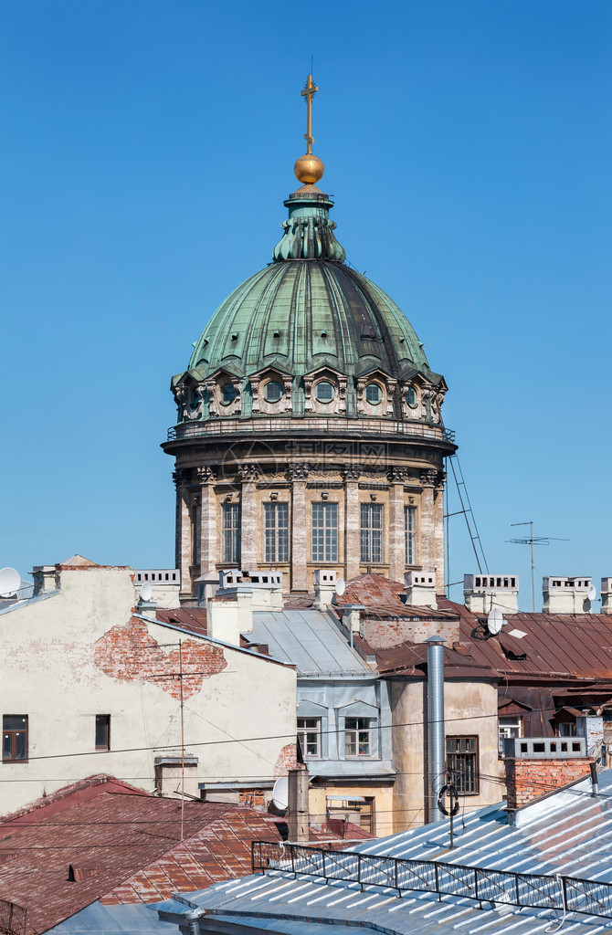圣彼得堡喀山大教堂圆顶图片