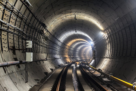 莫斯科新地铁隧道背景图片