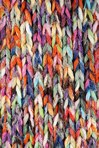 部分彩色针织羊毛冬季围巾图片