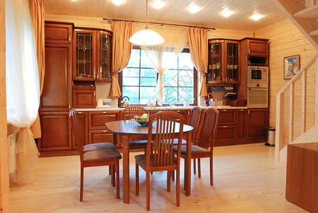 Wooden厨房家具奢图片