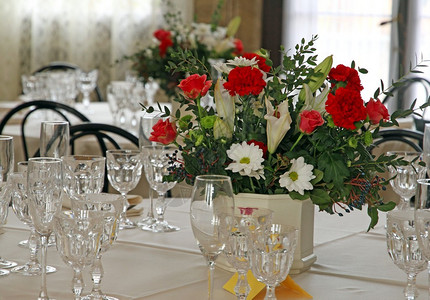 结婚仪式餐桌布置图片