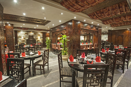 室内设计豪华酒店亚洲餐厅饮区设计装饰有图片