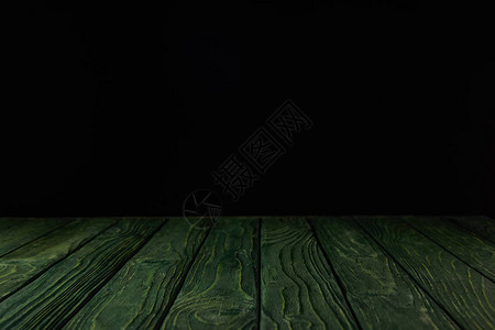 黑色的绿色条纹木桌面图片