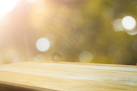空木制表格用于显示日光boke图片