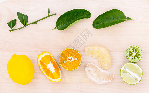 混合柑橘果橙pomelo柠檬和柠檬图片
