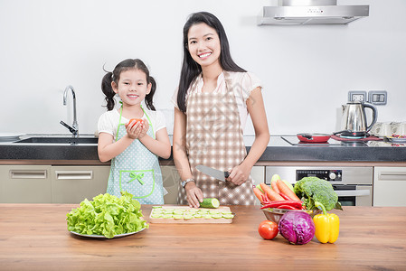 家庭儿童和快乐人的概念亚洲母女图片