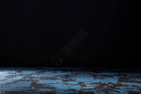 黑色的蓝色纹理木质背景图片