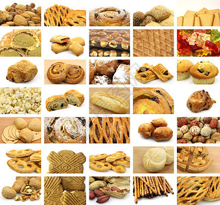 许多零食面包饼干甜图片