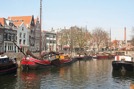鹿特丹的古老德背景图片