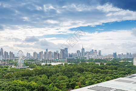 城市深圳鸟瞰图图片