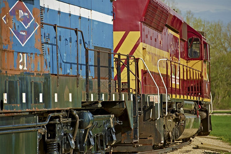 美国的火车引擎铁路系统铁路摄影集图片