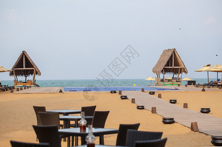 斯里兰卡岛最受欢迎的海滩高清图片