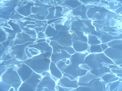 带亮蓝色池水的波纹图案背景图片