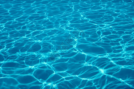游泳池水太阳反射背景波纹水背景图片