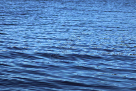 蓝色水波纹湖的纹理图片