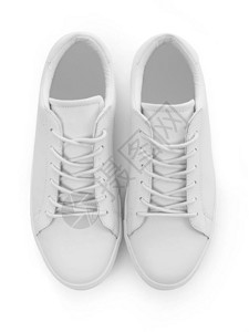白色运动鞋在背景图片