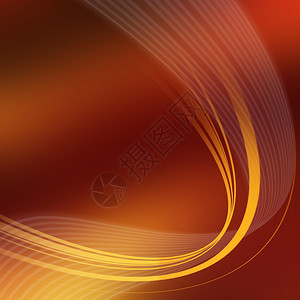 由橙色曲线制成的抽象背景插图图片