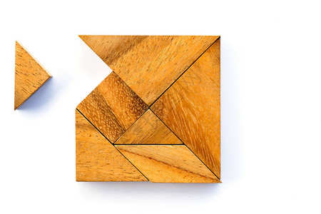 Woodentangram方形的木图曼拼图等图片