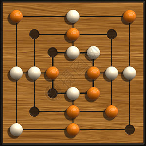 有彩色弹珠的棋盘游戏图片