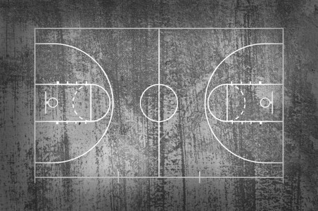 篮球场地板与黑色垃圾背景上的线图片