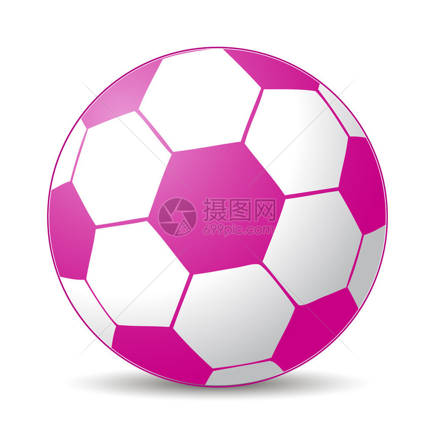 女孩比赛的粉红色足球图片