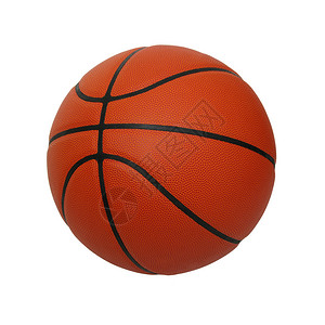 孤立在白色背景上的篮球背景图片
